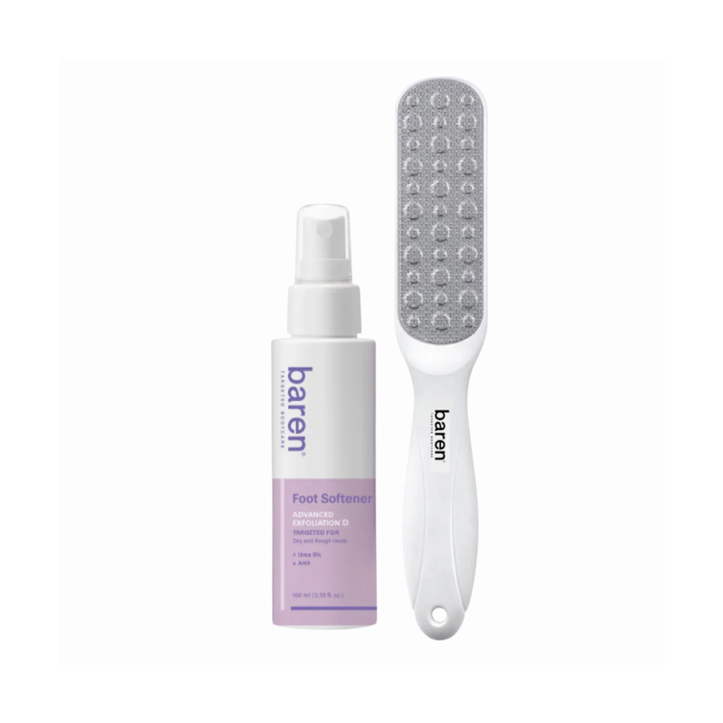 Callus Remover Kit for Feet: Foot File & Peeling Foot Spray