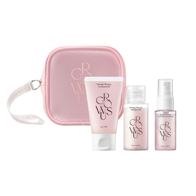 GROWUS Damage Therapy Travel Kit (Shampoo 50ml +Treatment 45g+No wash treatment 28ml) 2