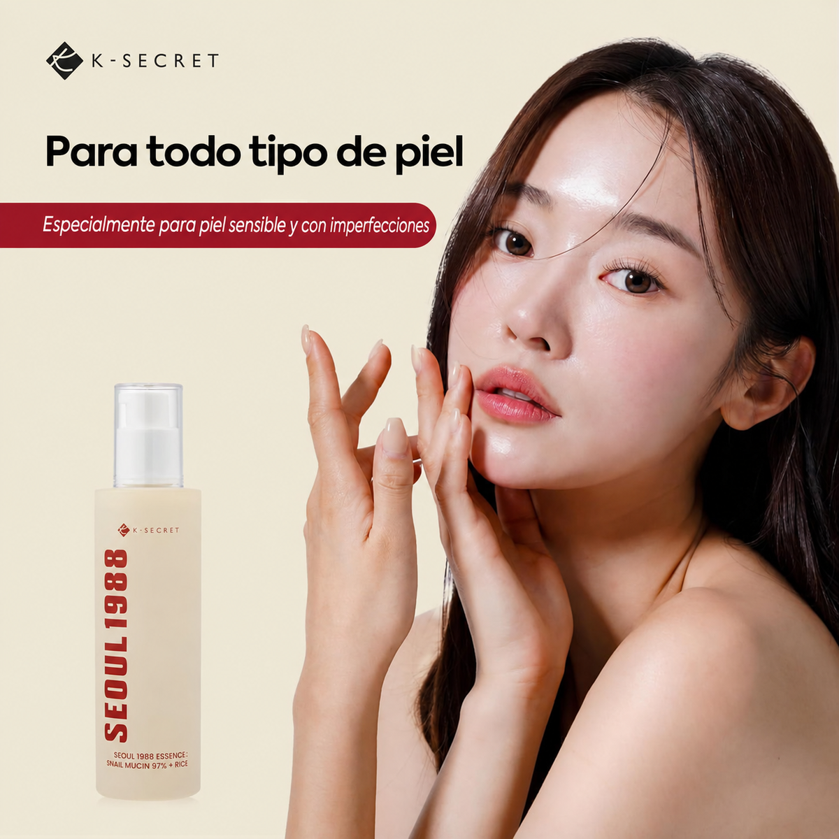 Essence : Snail Mucin 97% + Rice 100ml 6