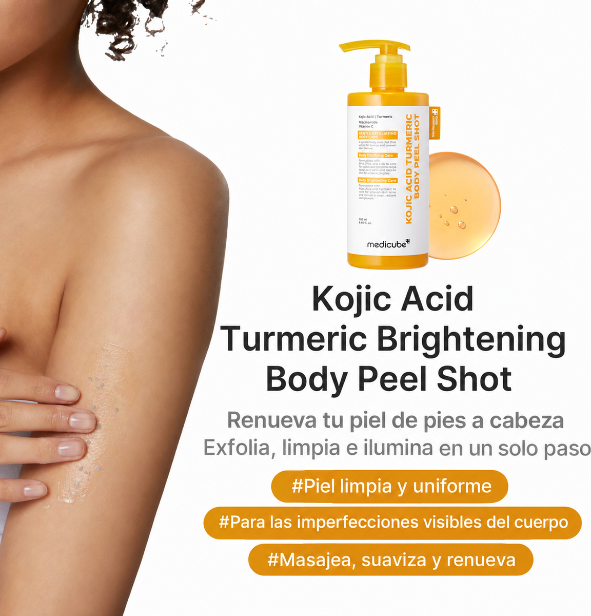 KOJIC ACID TURMERIC BODY PEEL SHOT 280ml 6