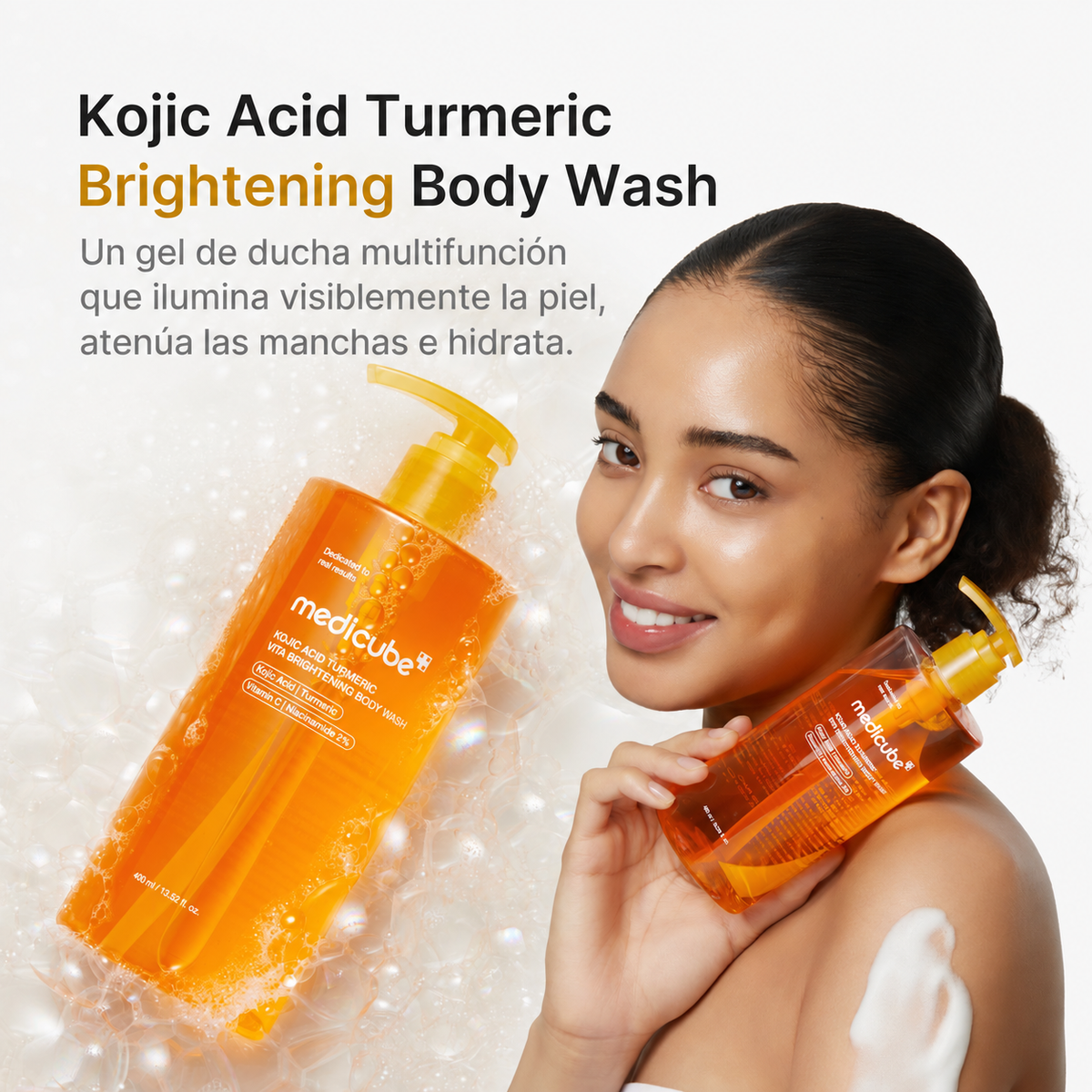 KOJIC ACID TURMERIC VITA BRIGHTENING BODY WASH 400ml 6