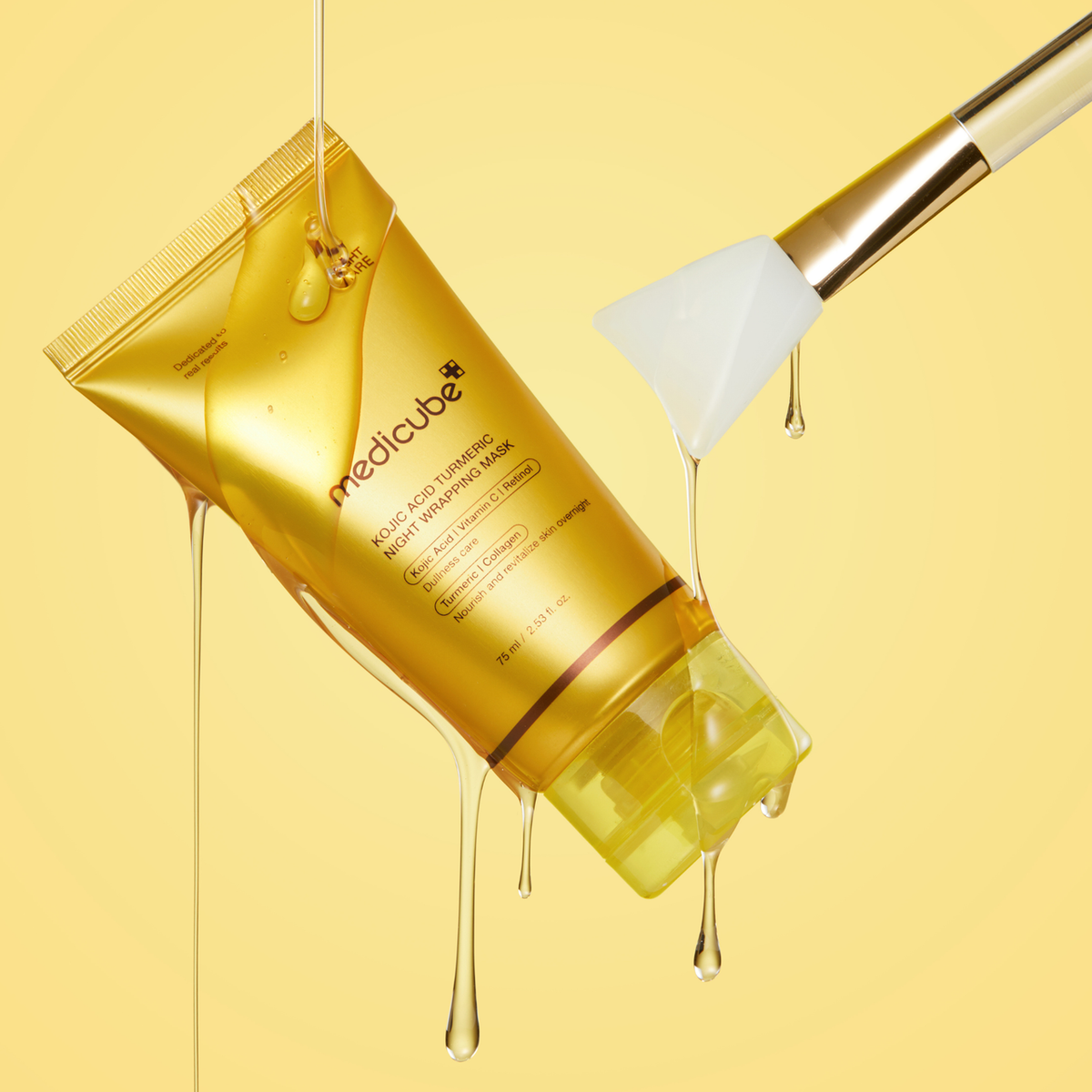 KOJIC ACID TURMERIC NIGHT WRAPPING MASK 75ML 5