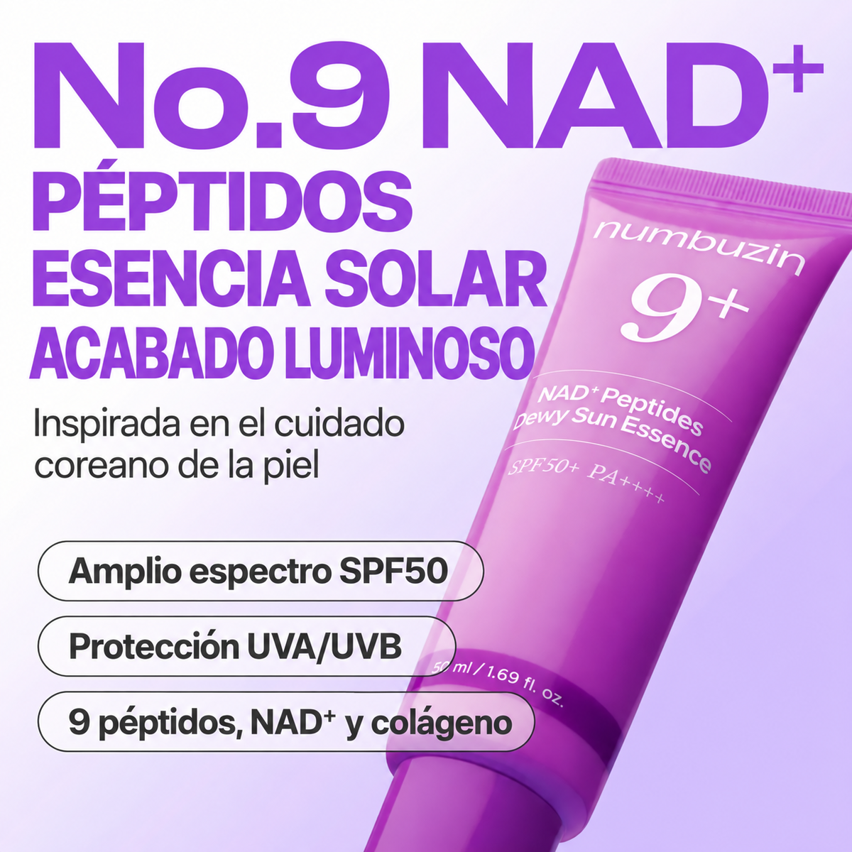 No.9 NAD+ 9 Peptides Dewy Sun Essence 4